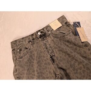 Universal Thread Mid Rise 90s Baggy Jeans Leopard Print Women Size 2
